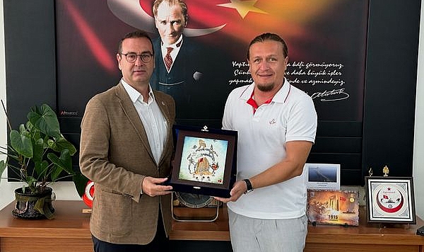 Rıdvan Uz, Lapseki Belediyesi'ni ziyaret etti