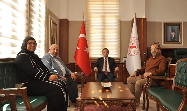 Şahin Şenocaklar ve Mustafa Ceylan'dan Kaymakam Ercan Kayabaşı'na ziyaret