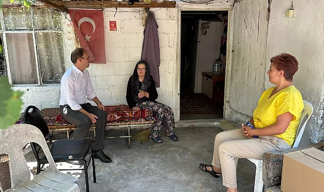 Salih Sak ve Müdür Nilüfer Tekbıyık'tan aile ziyaretleri