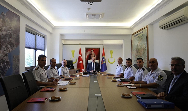 Vali Toraman'dan İl Jandarma Komutanlığına ziyaret
