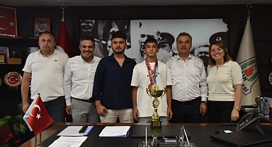 Çan Belediyesi Güreşçisi Mustafa Şeref Özgül'den büyük başarı