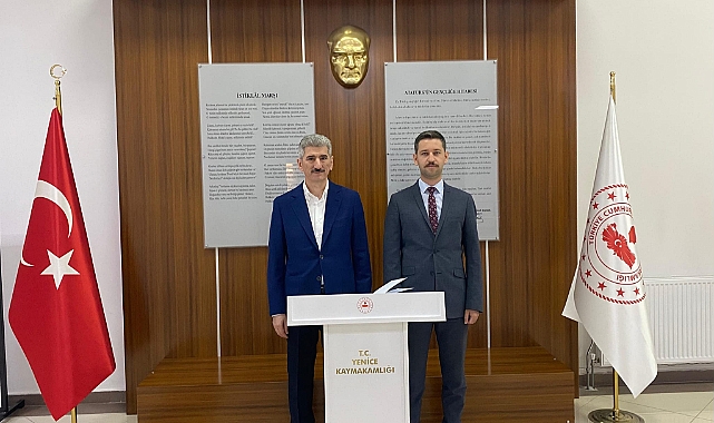 Anayasa Mahkemesi Üyesi Muhterem İnce'den Yenice Kaymakamı İrdelp'e ziyaret