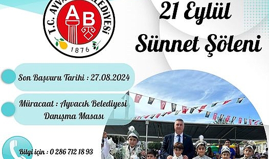 Ayvacık Belediyesi'nden toplu sünnet töreni için kayıt duyurusu