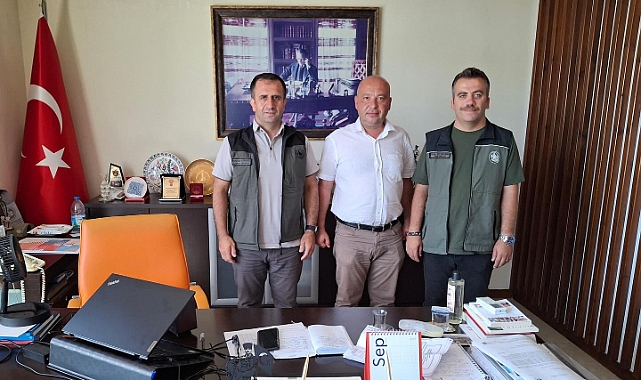 Ayvacık ve Ezine Orman İşletme yetkililerinden Başkan Göztepe'ye ziyaret
