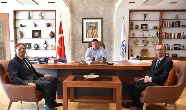 Başkan Erkek, misafirlerini ağırladı