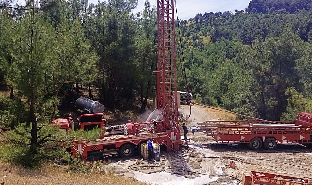 Bayramiç’te içme suyu sondajı tamamlandı