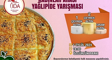 Bayramiç'te kadınlar arası yağlı pide yarışması başvuruları başladı