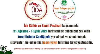 Bayramiç’te yerel ürünler şenliği için kayıtlar başladı