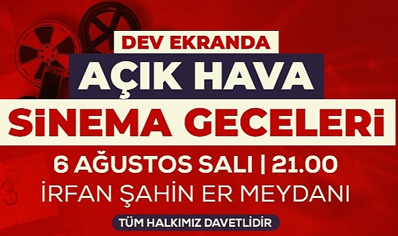 Biga'da açık hava sinema geceleri başlıyor!
