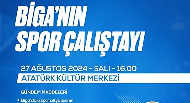 Biga'da spor çalıştayı düzenleniyor
