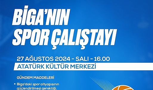 Biga'da spor çalıştayı düzenleniyor