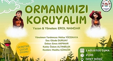 Çan'da ücretsiz çocuk oyunu: 'Ormanları Koruyalım'"