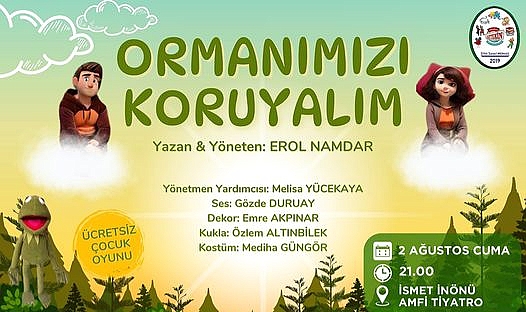 Çan'da ücretsiz çocuk oyunu: 'Ormanları Koruyalım'"