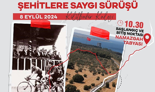Çanakkale'de 13. Şehitlere Saygı Bisiklet Sürüşü