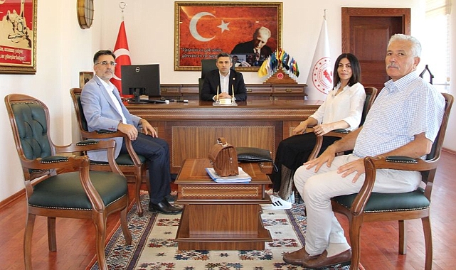 Çanakkale İl Millî Eğitim Müdürü Mine Hayta'dan Kaymakam Emrah Bütün’e hayırlı olsun ziyareti