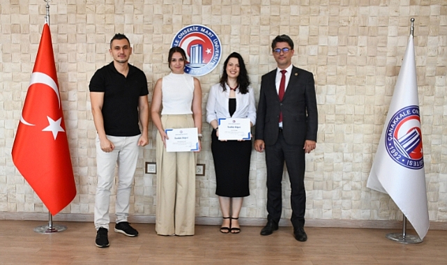 ÇOMÜ’lü akademisyenlere TÜBİTAK proje belgeleri takdim edildi