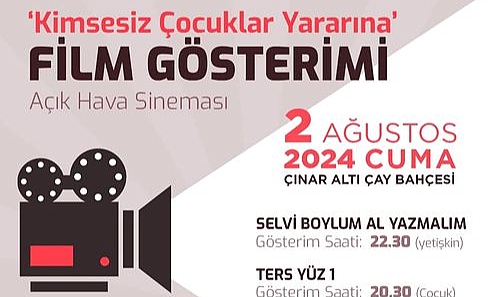 Gelibolu’da kimsesiz çocuklar için film gösterimi