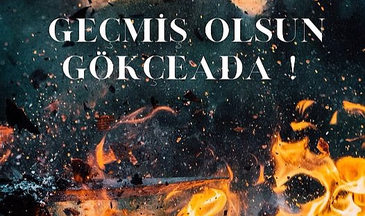 Gökçeada'da yangınlar söndürüldü