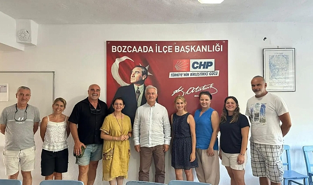 İsmet Güneşhan, Bozcaada'yı ziyaret etti