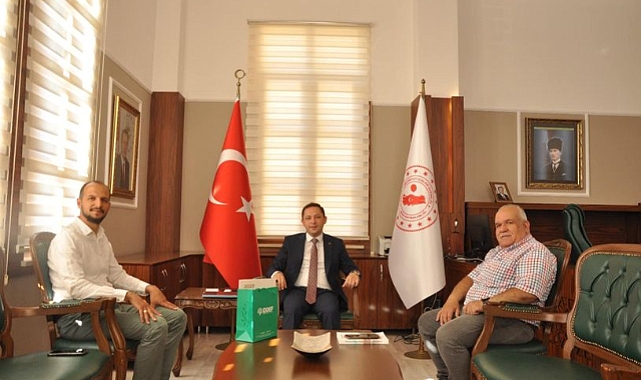 Kadir Atay ve Samet Tuncer'den Kaymakam Ercan Kayabaşı'na ziyaret