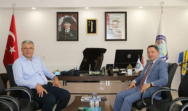 Kayabaşı, Karabiga Belediye Başkanı Ahmet Elbi'yi iade-i ziyarette bulundu