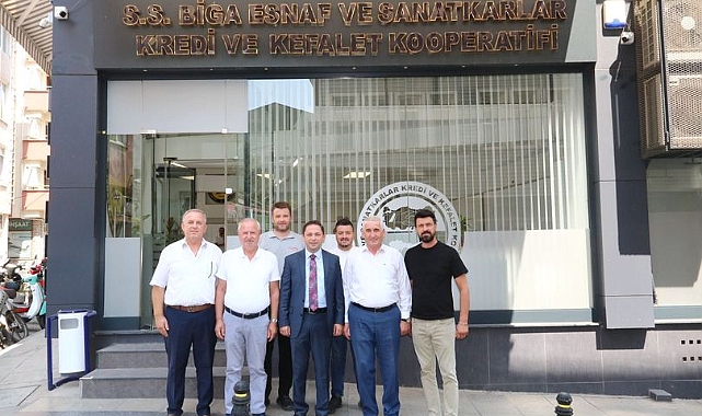 Kayabaşı'ndan Esnaf Sanatkârlar Kredi ve Kefalet Kooperatifi Başkanı Mustafa Kurt'a ziyaret