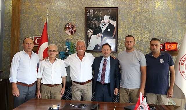 Kaymakam Ercan Kayabaşı'ndan Kahveciler Odası Başkanı İlhan Yavuz'a ziyaret