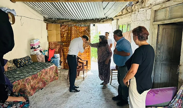 Kaymakam Salih Sak'tan hane ziyaretleri