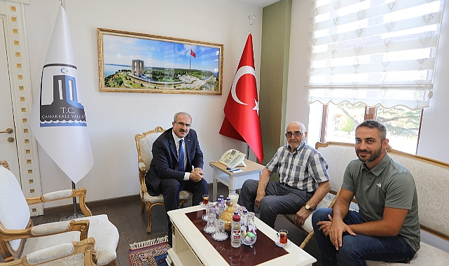 Kore Gazisi Halil İbrahim Birgül'den Vali Toraman'a ziyaret