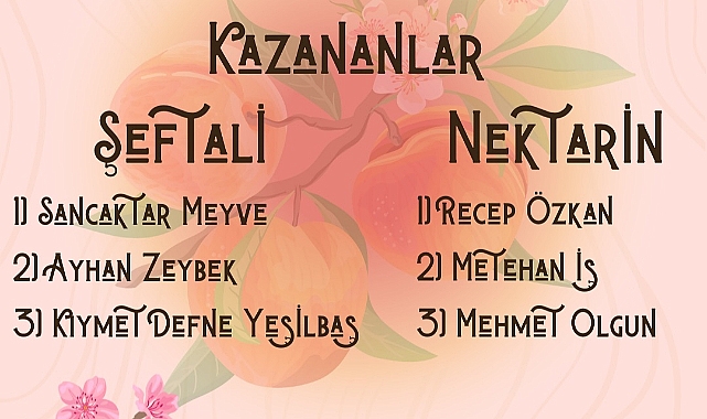 Lapseki Şeftali Festivali kazananları açıklandı