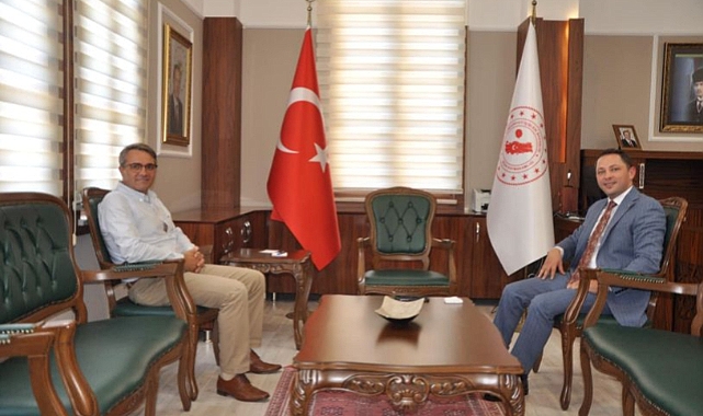Metin Esen, Biga Kaymakamı Ercan Kayabaşı’nı ziyaret etti