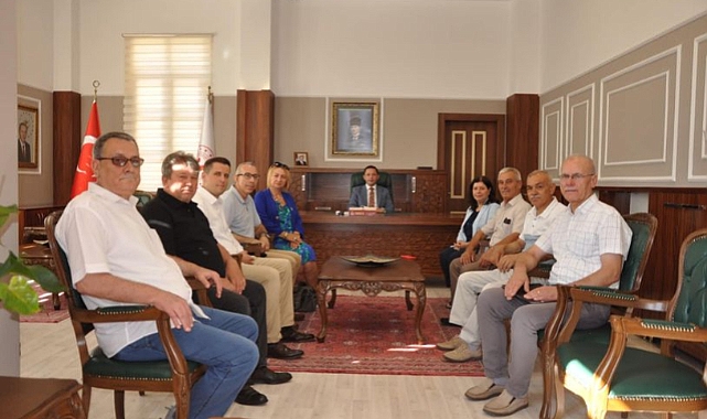 Muhtarlarından Kaymakam Ercan Kayabaşı'na hayırlı olsun ziyareti