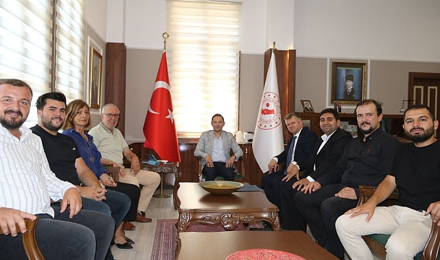 MÜSİAD Çanakkale İl Başkanı Eyüp Tan'dan Kaymakam Ercan Kayabaşı'na ziyaret