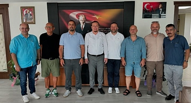 Sancaktar Gayrimenkul ve Almanya MÜSİAD temsilcilerinden Lapseki Belediye Başkanı Atilla Öztürk’e ziyaret