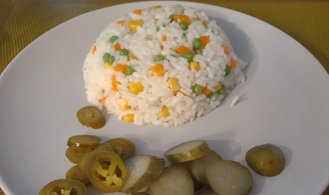 Sebzeli pilav tarifi