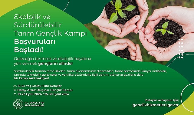 Tarım kampı başvuruları başladı