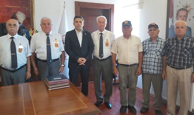 Türkiye Muharip Gaziler Derneği Çanakkale Şubesi'nden Kaymakam Emrah Bütün’e hayırlı olsun ziyareti