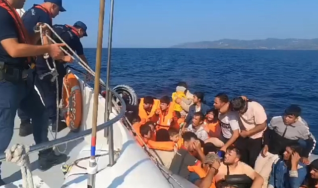 Yine Ayvacık açıkları yine düzensiz göçmen