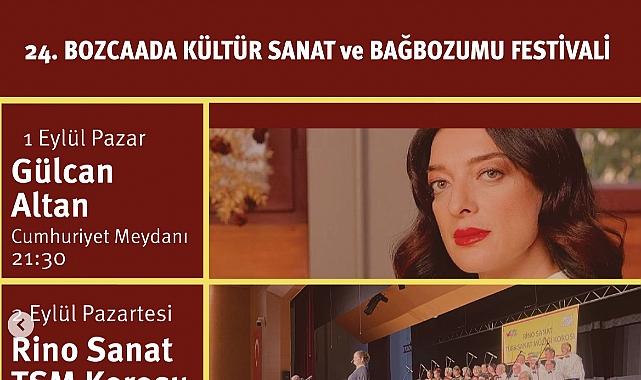 24. Bozcaada Kültür Sanat ve Bağbozumu Festivali
