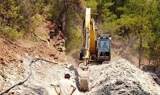 Aşağıokçular Köyü'nde içme suyu isale hattı tamamlandı