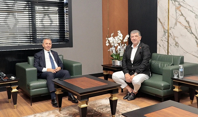 Başkan Ertuğrul'dan Müdür Kurt'a hayırlı olsun ziyareti