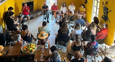 Başkan Yahya Göztepe, Bozcaada Caz Festivali’ndeki söyleşide konuştu