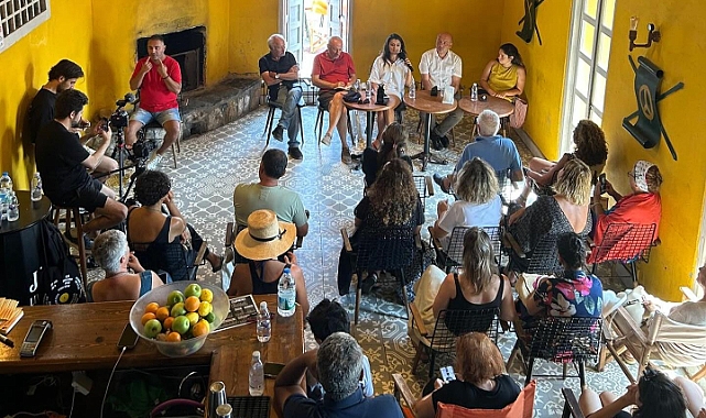 Başkan Yahya Göztepe, Bozcaada Caz Festivali’ndeki söyleşide konuştu