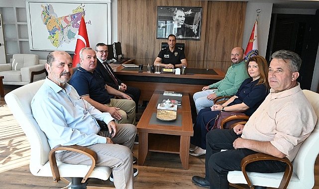 Biga Belediye Başkanı Alper Şen’den İlçe Emniyet Müdürü Emre Bolat’a ziyaret