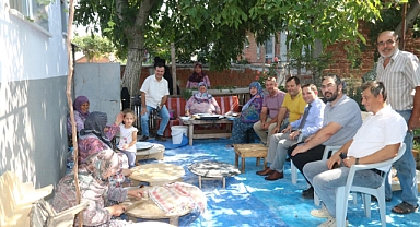 Biga Kaymakamı Ercan Kayabaşı, Ağaköy'de incelemelerde bulundu