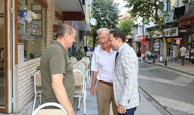 Biga Kaymakamı Ercan Kayabaşı'ndan esnaf ziyareti