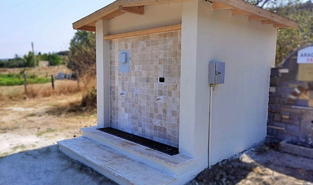 Bozcaada'da beşinci arıtma su çeşmesi hizmete açıldı