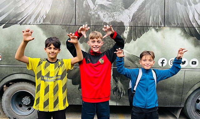Çan 23 Eylül Ortaokulu S.K’nın minik futbolcuları Beşiktaş’ın gözleminde