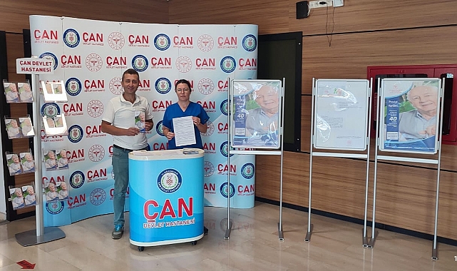 Çan Devlet Hastanesi’nde prostat ve lenfoma farkındalık etkinlikleri