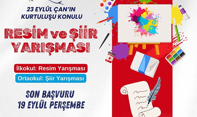 Çan'ın Kurtuluş Günü'ne özel Resim ve Şiir Yarışması